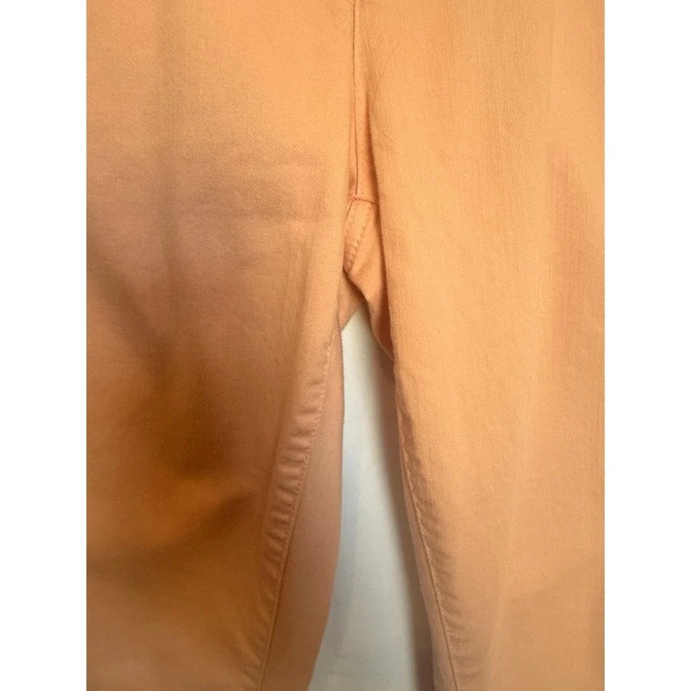 Eileen Fisher Organic Cotton Stretch Lean Jeans Womens Siz 10 Pastel Peach 32x31